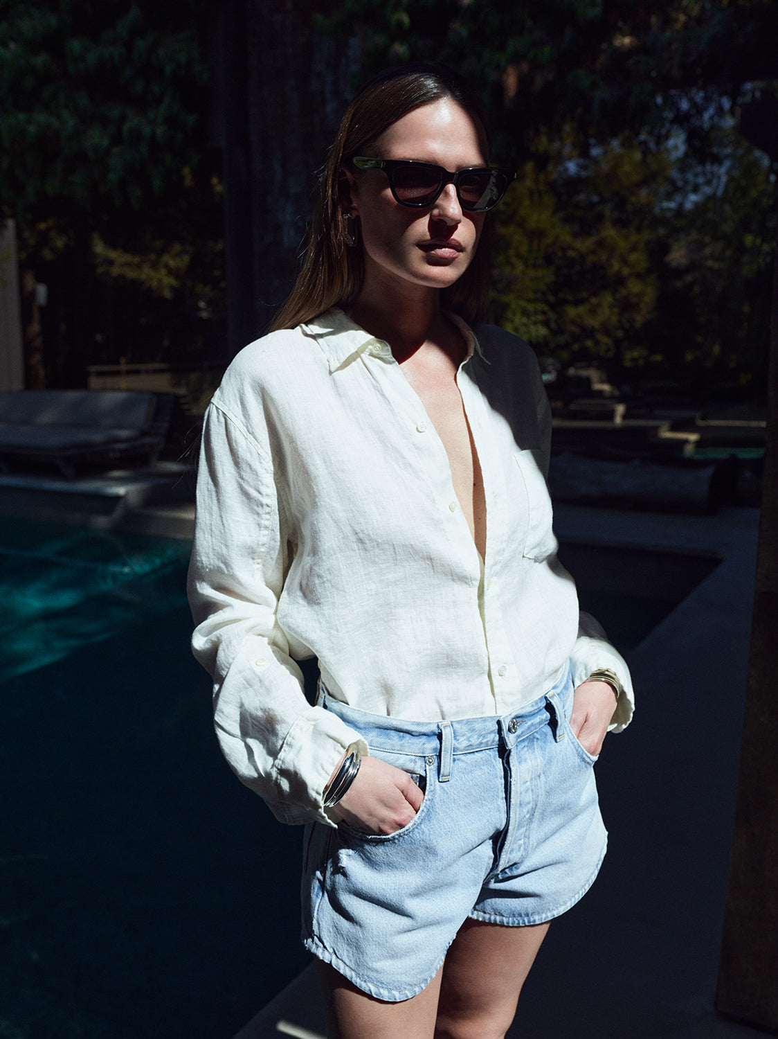 Citizens of Humanity Kayla Shrunken Shirt - Vanilla