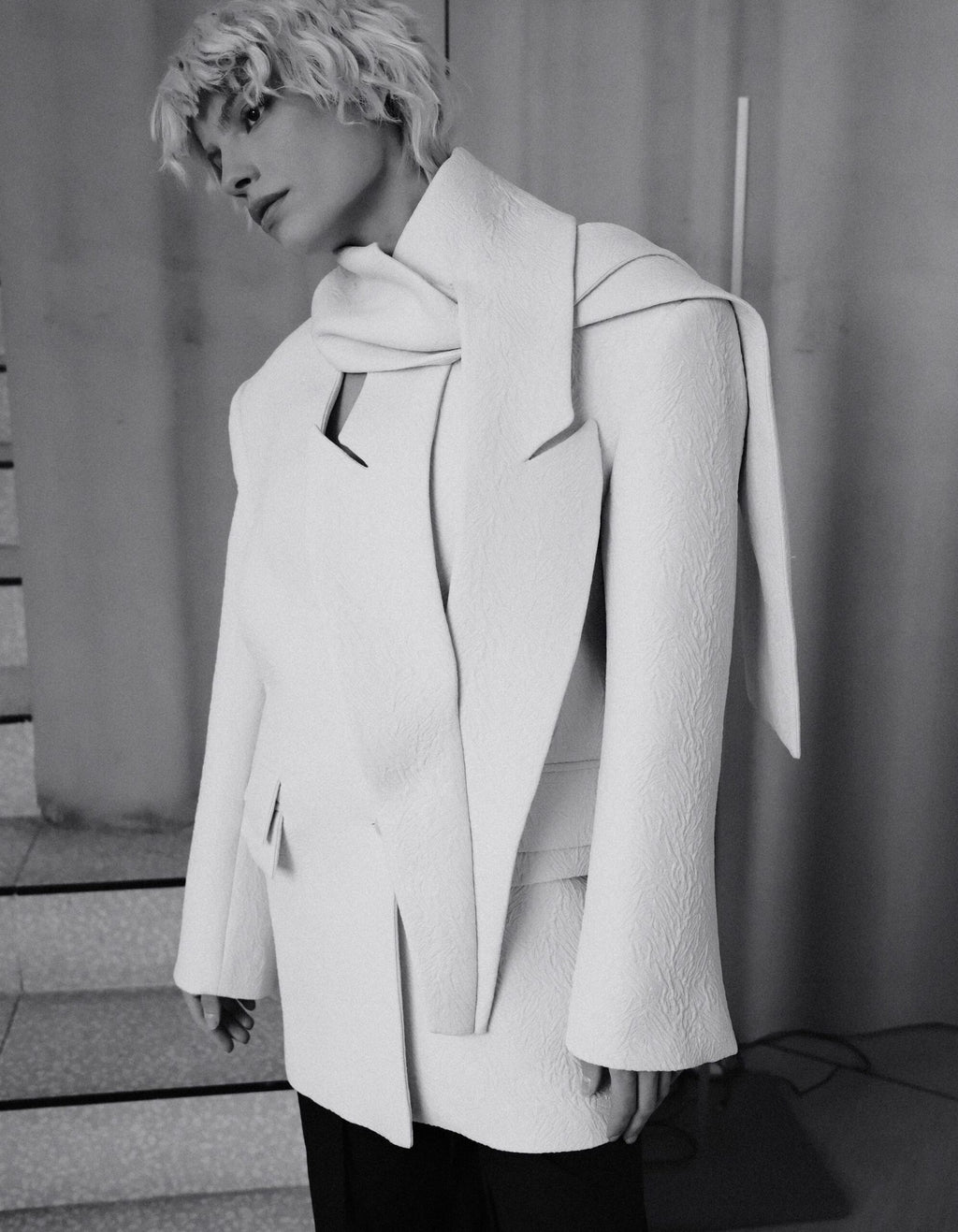 MAET KISAR Jacket with Removable Scarf