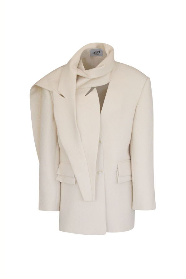 MAET KISAR Jacket with Removable Scarf