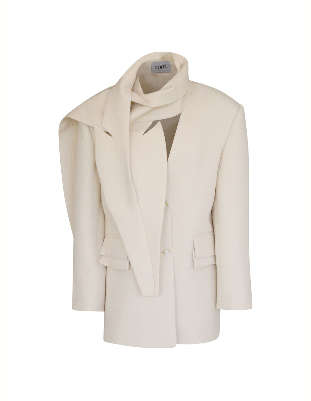 MAET KISAR Jacket with Removable Scarf