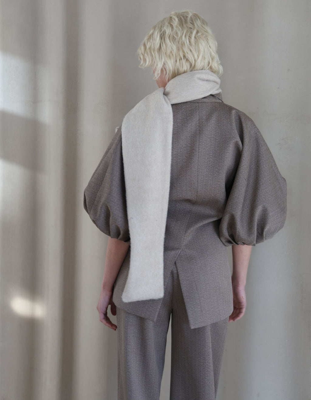 MAET Kisar Wool Scarf - Light Beige