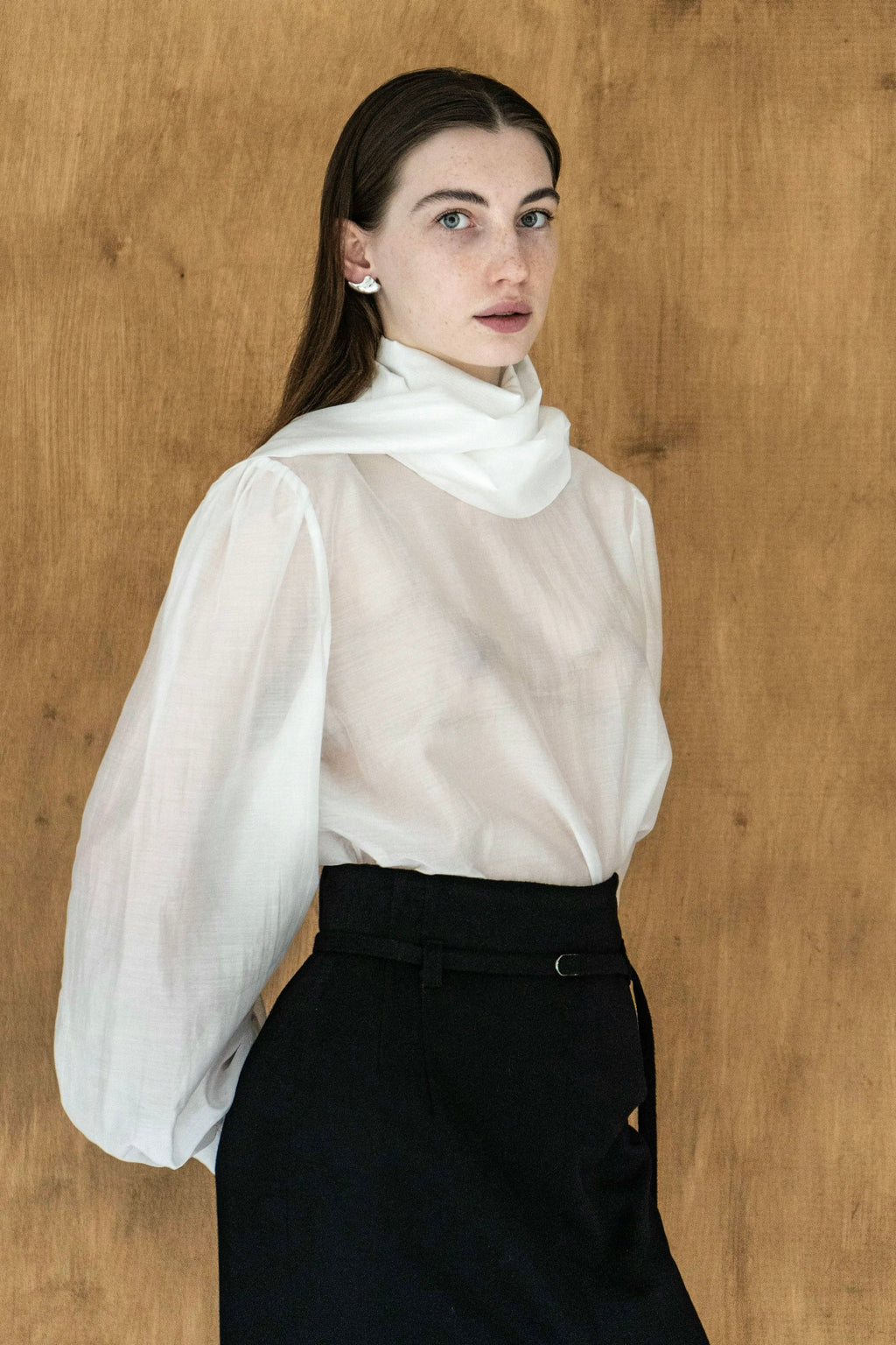K M by LANGE Chernozem Pencil Cashmere Skirt - Black