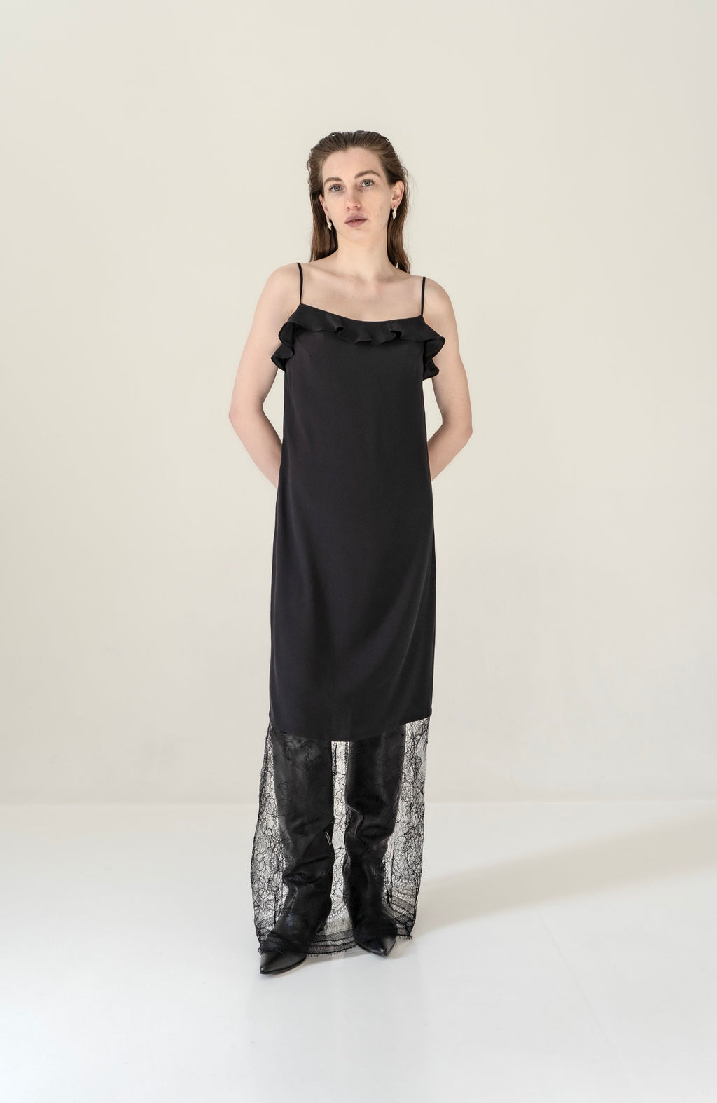 K M by L A N G E Kostel Long Lace Dress