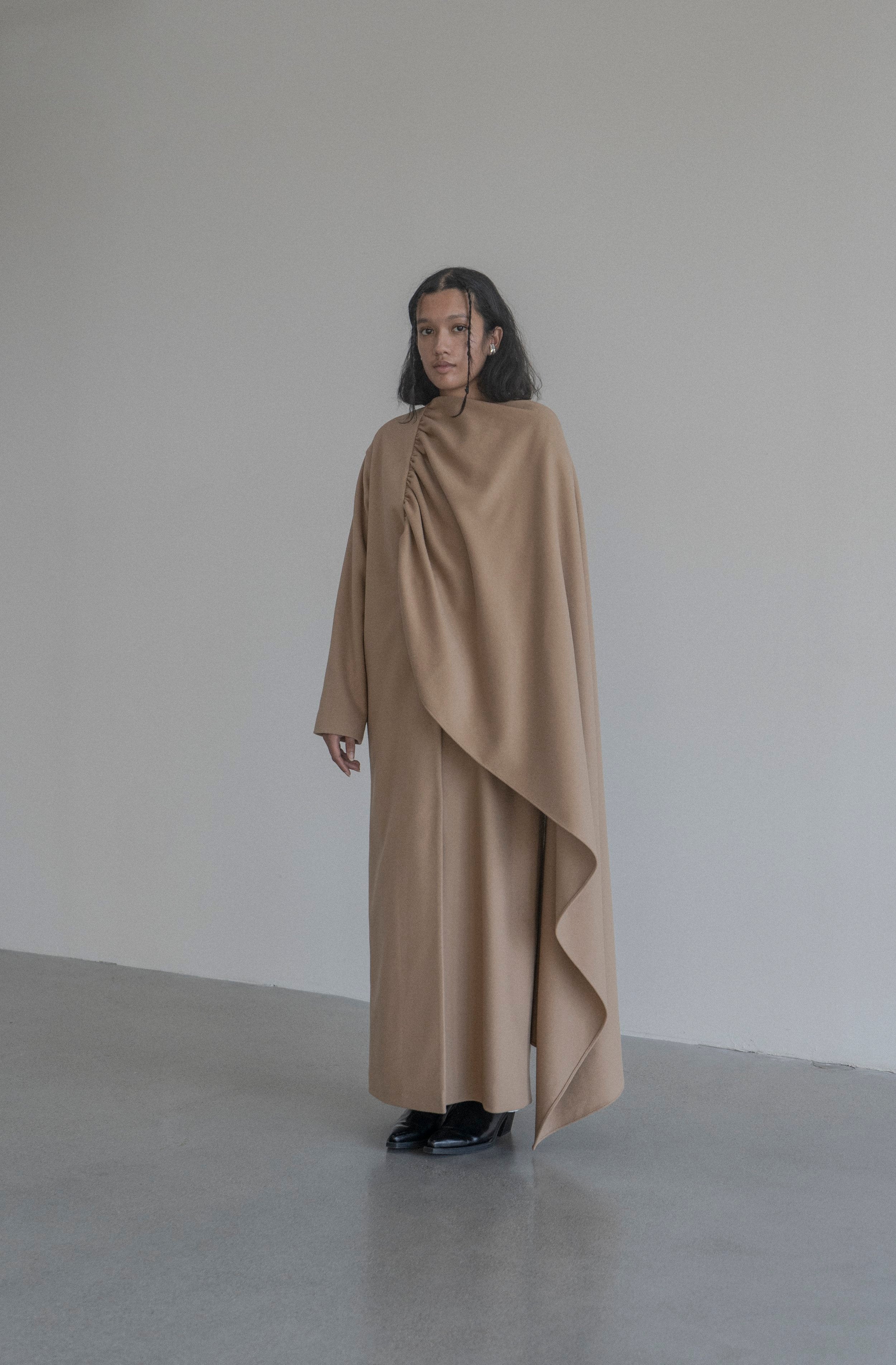 K M by L A N G E Kotsyubinsky Cashemere Coat - Camel