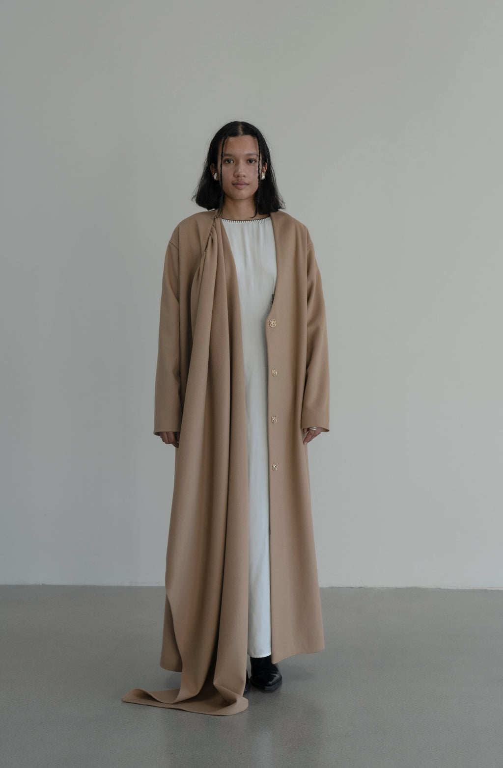 K M by L A N G E Kotsyubinsky Cashemere Coat - Camel