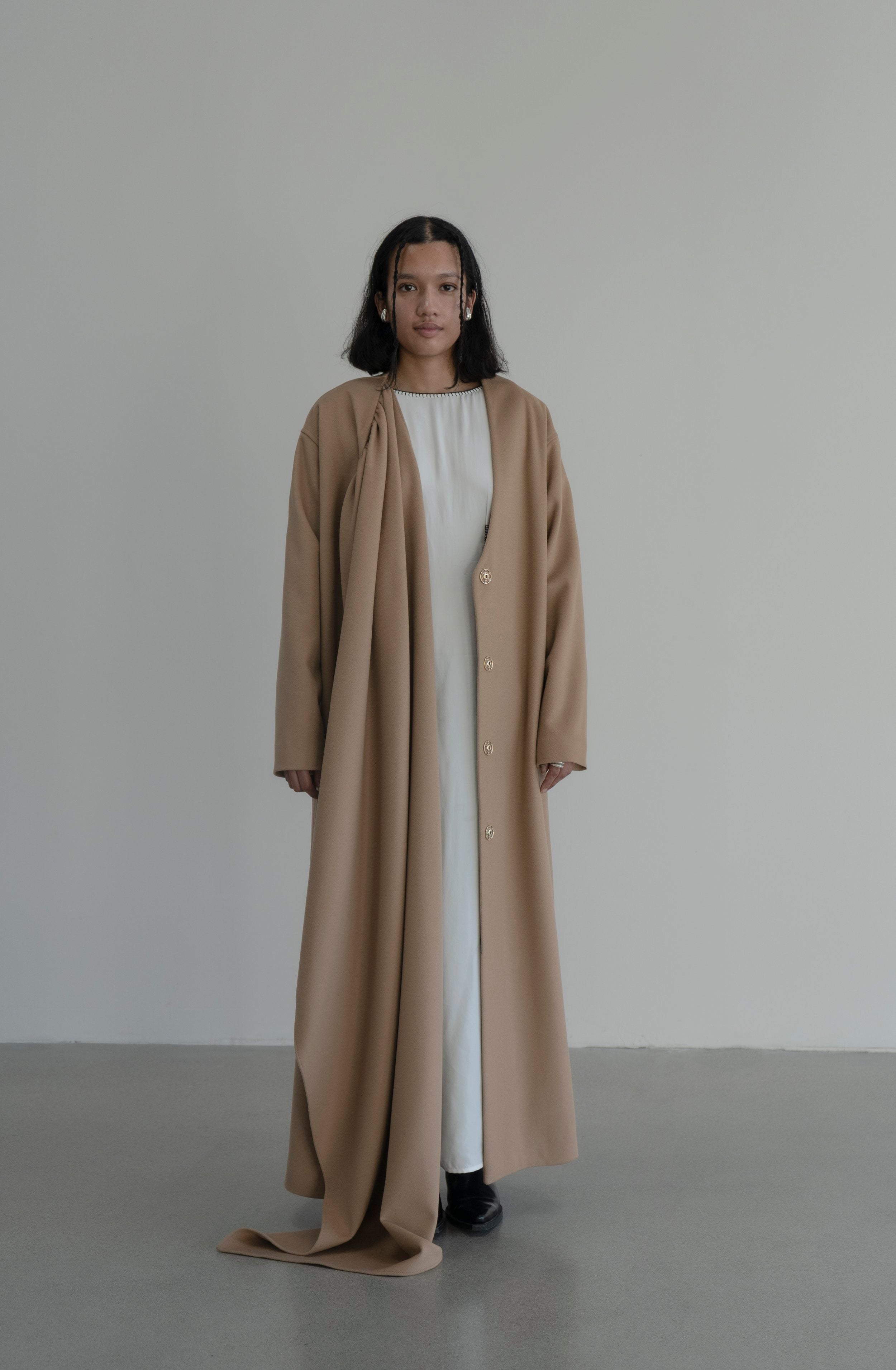 K M by L A N G E Kotsyubinsky Cashemere Coat - Camel
