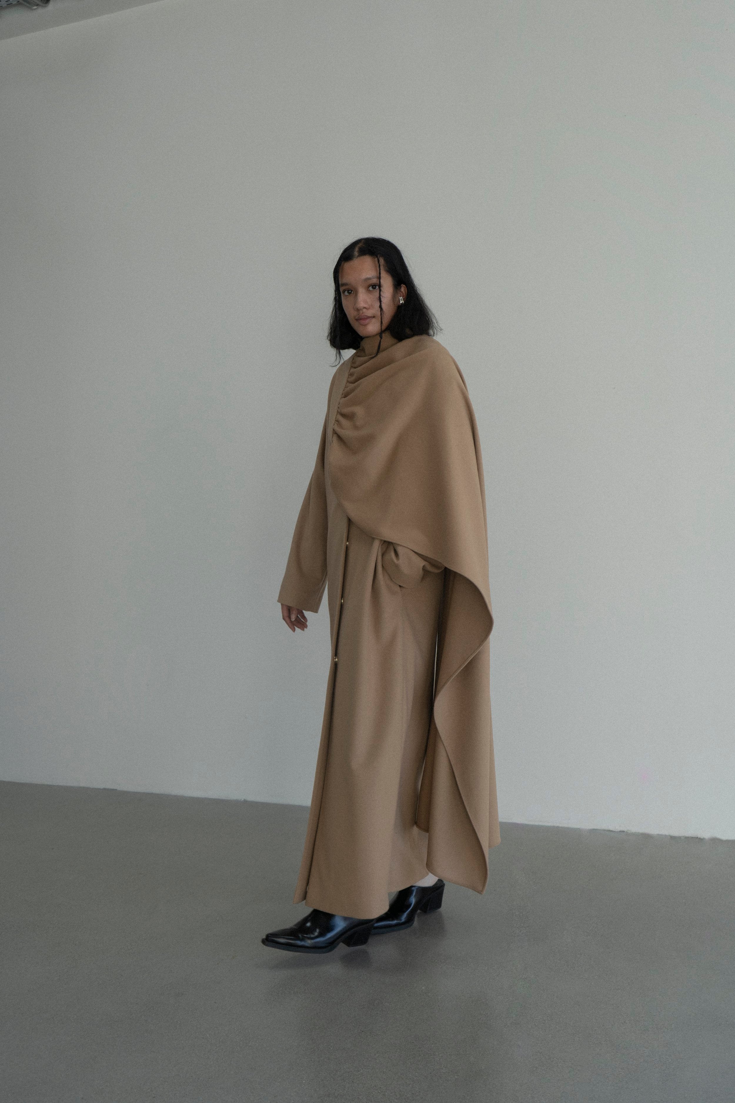 K M by L A N G E Kotsyubinsky Cashemere Coat - Camel