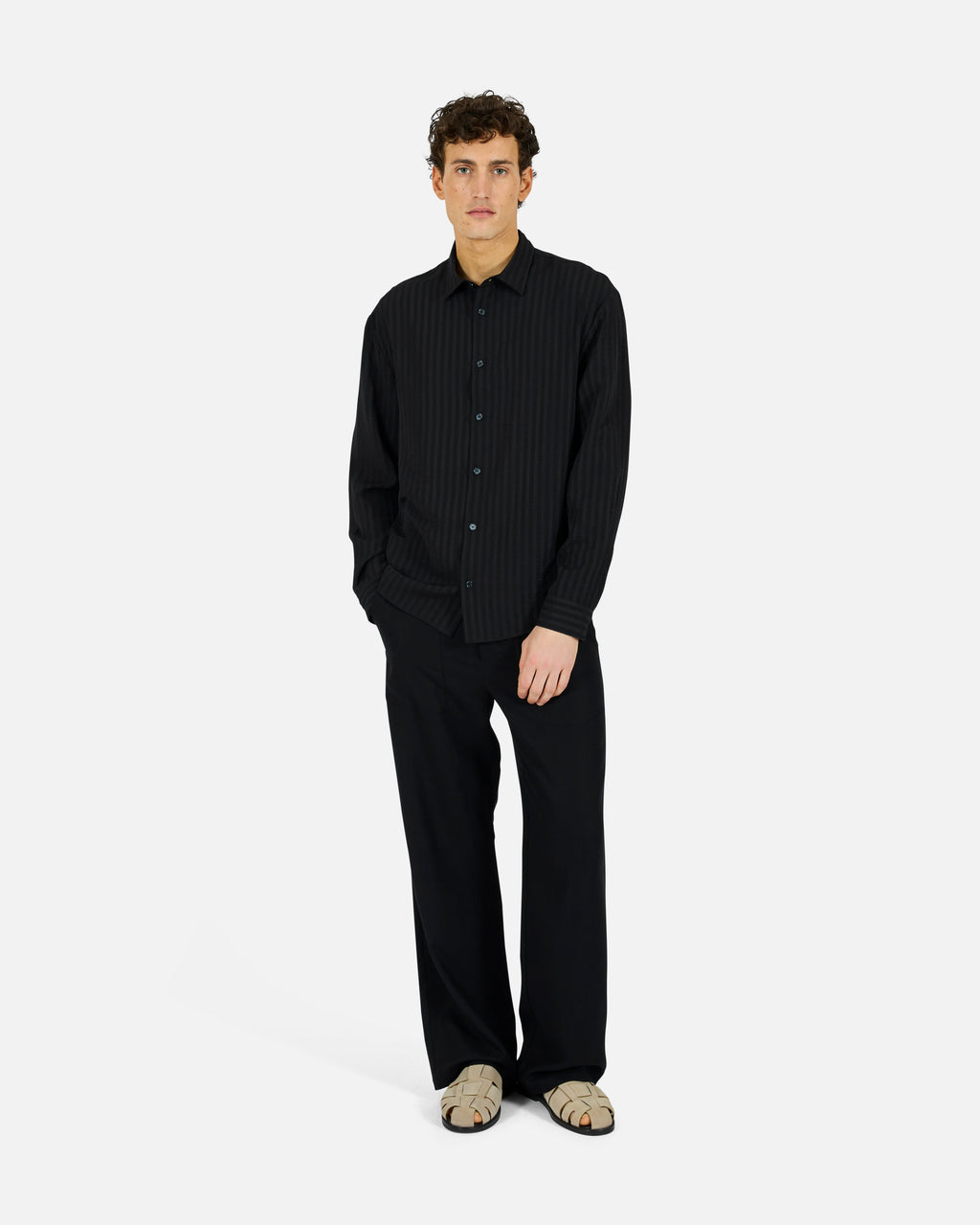 KROST Jordan Striped Wrinkle Shirt