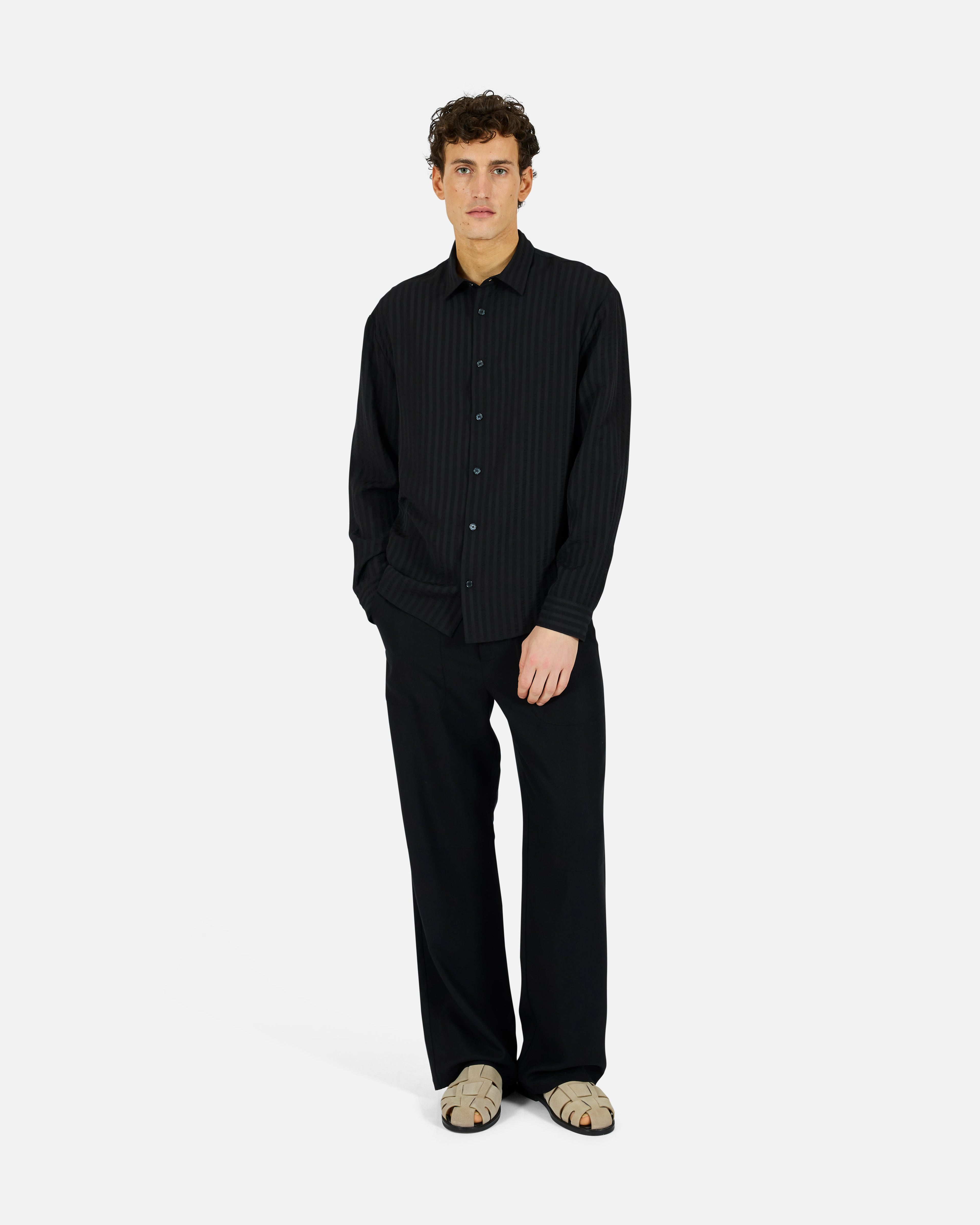 KROST Jordan Striped Wrinkle Shirt
