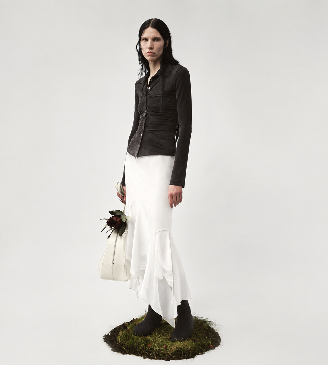 Avavav Kajsa Long Draped Skirt