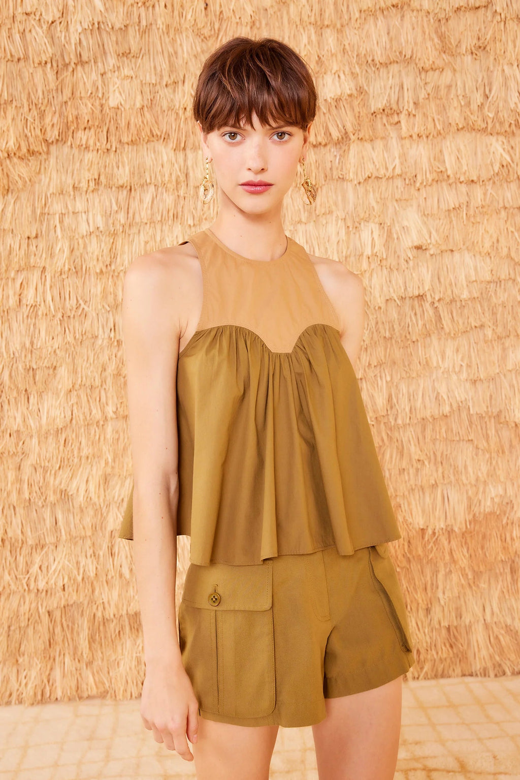 Ulla Johnson Kali Top - Sahara Colorblock