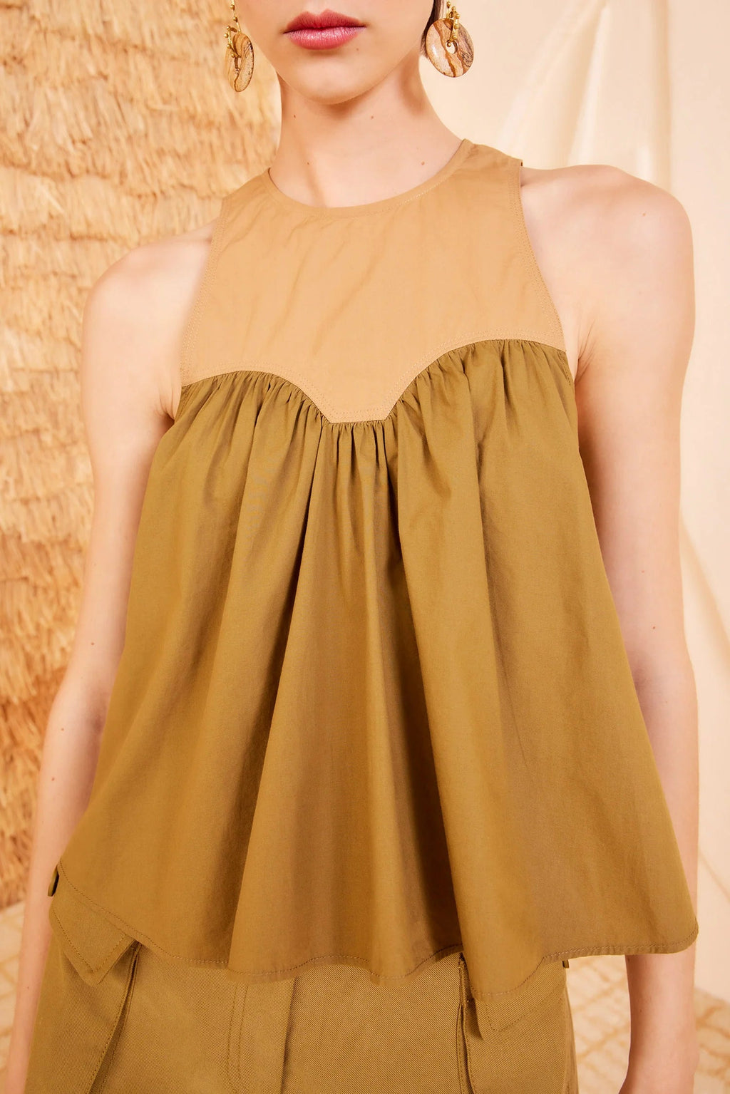 Ulla Johnson Kali Top - Sahara Colorblock