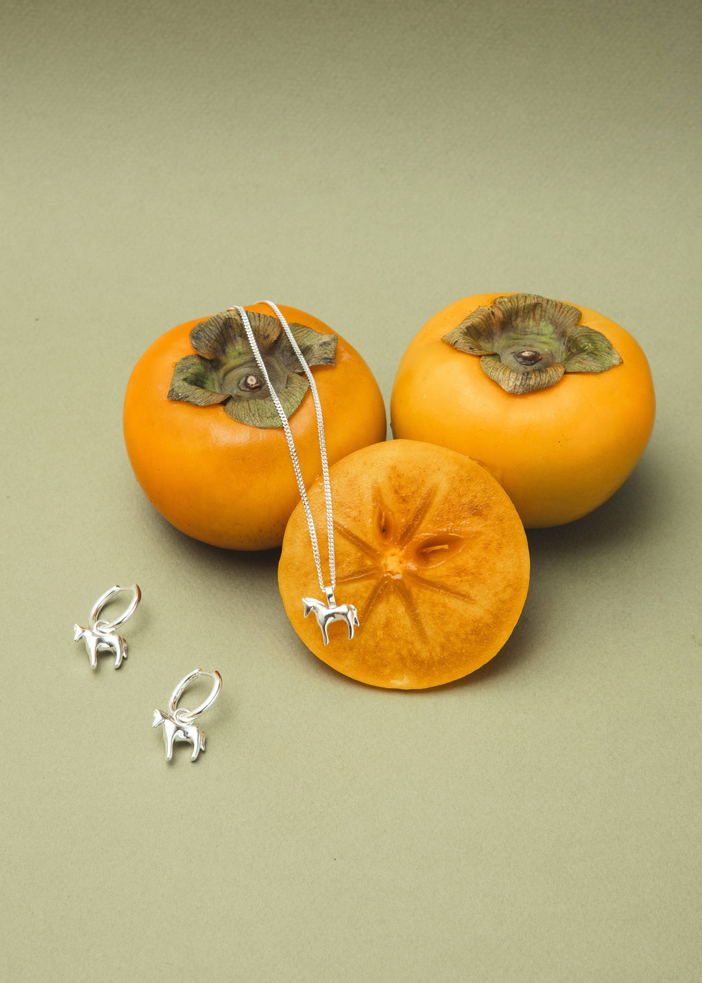 Kara Yoo Lunar Horse Hoops Earrings - Sterling Silver