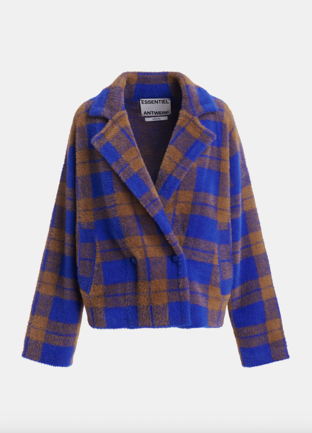 Essentiel Antwerp Karreau Check Knitted Jacket