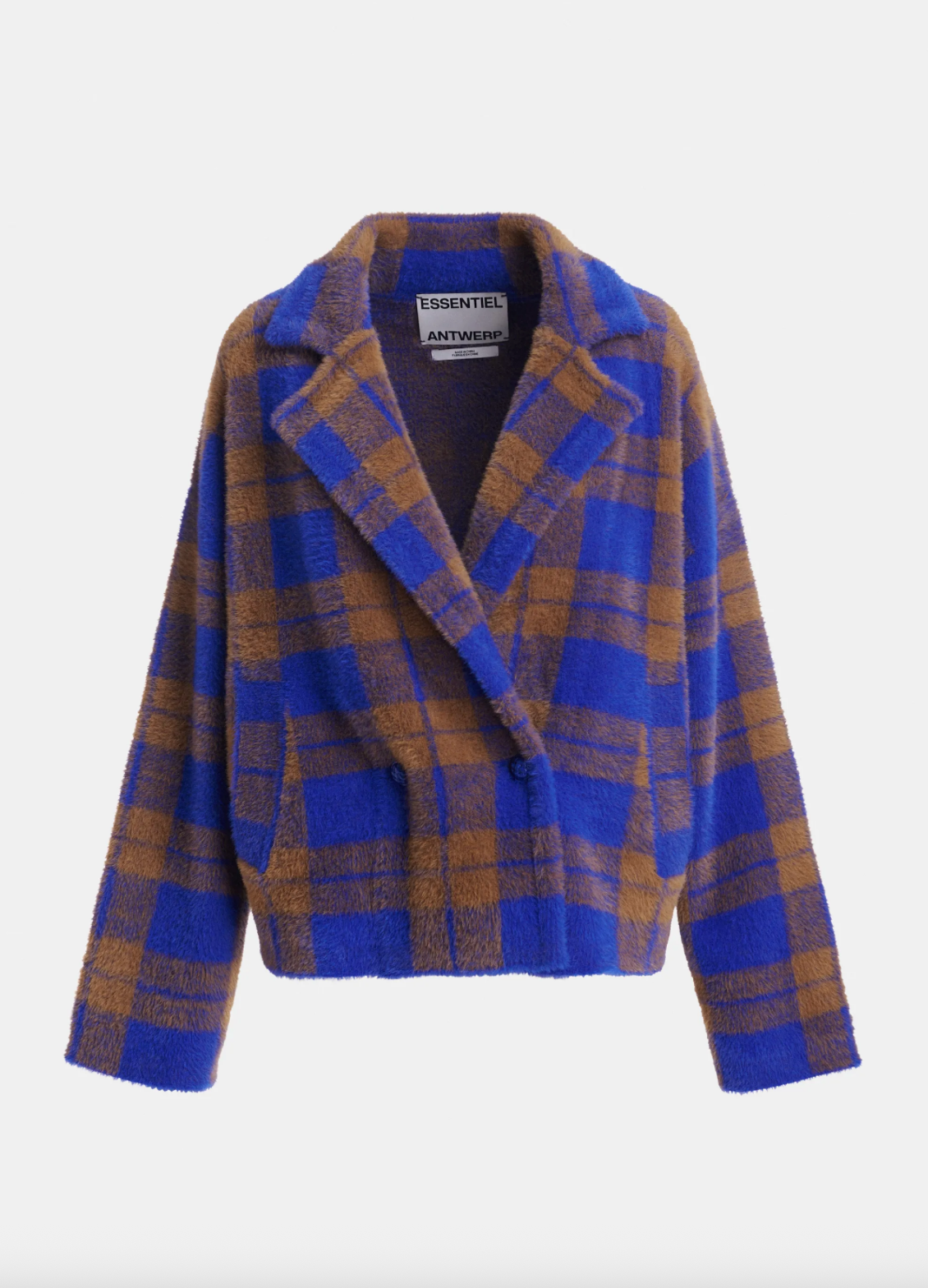 Essentiel Antwerp Karreau Check Knitted Jacket