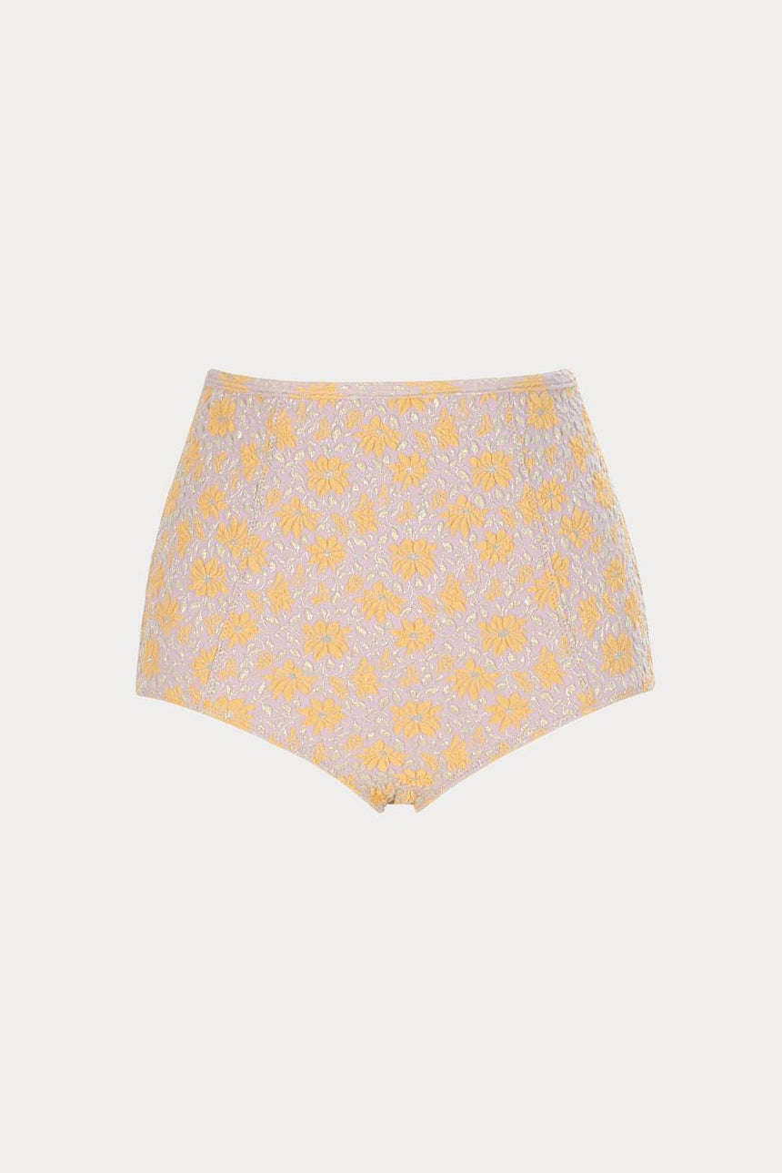 Rachel Comey Keena Bottom in Lilac Posy Jacquard Swim Bottom