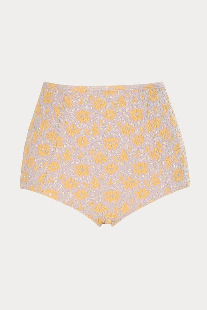 Rachel Comey Keena Bottom in Lilac Posy Jacquard Swim Bottom