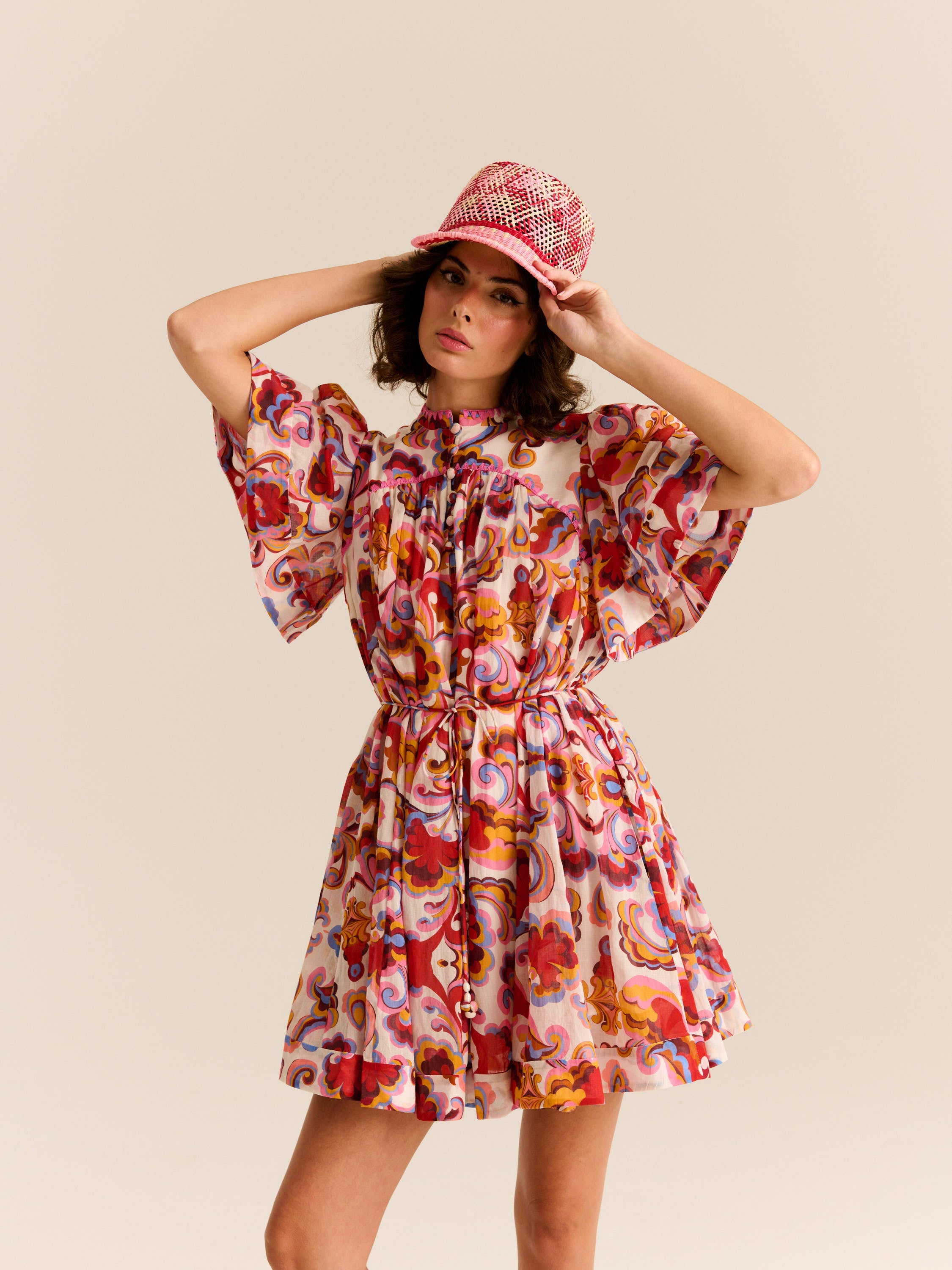 Carolina K Kerry Dress Paisley Floral
