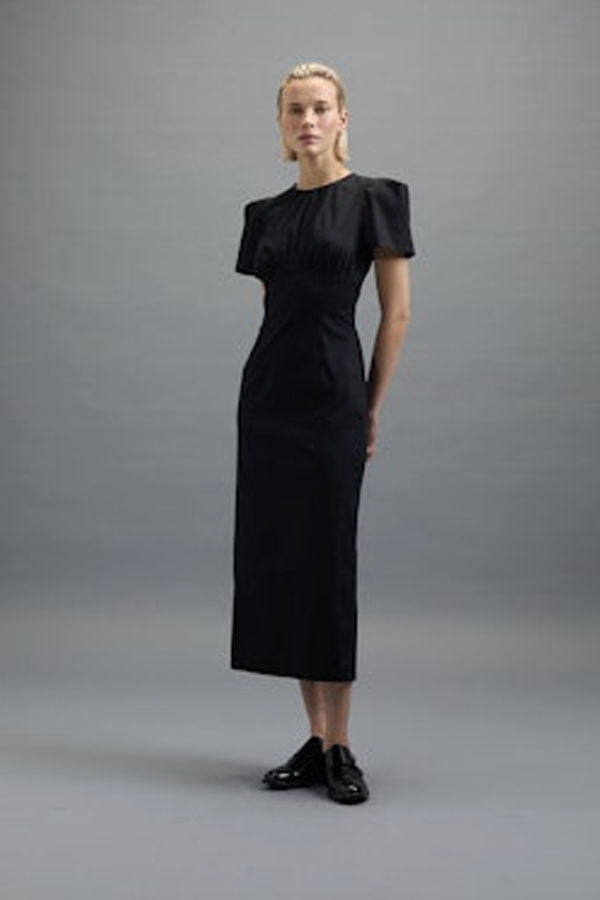 Kika Vargas Sygne Dress - Black