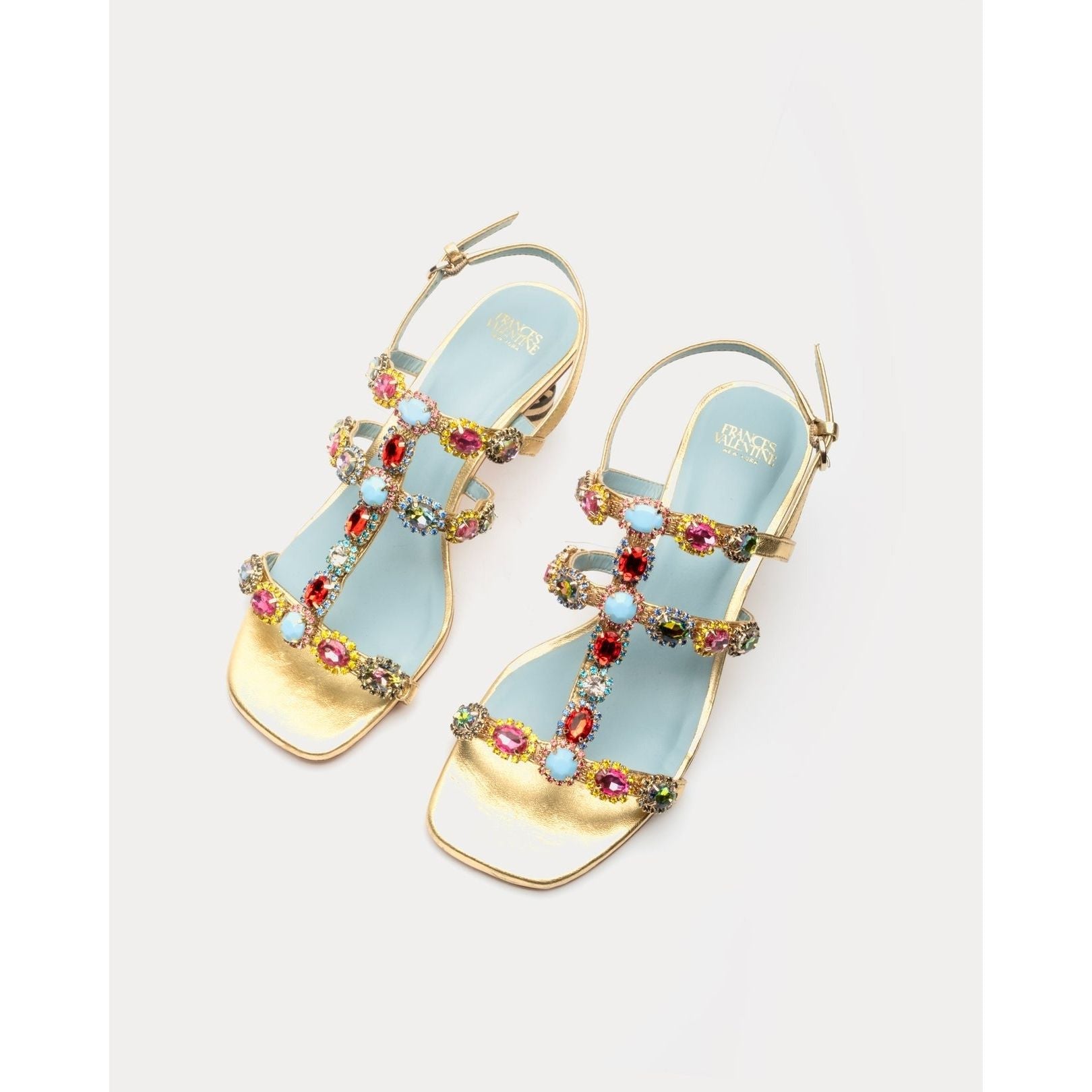 Frances Valentine Kiki Gem Heel - Gold