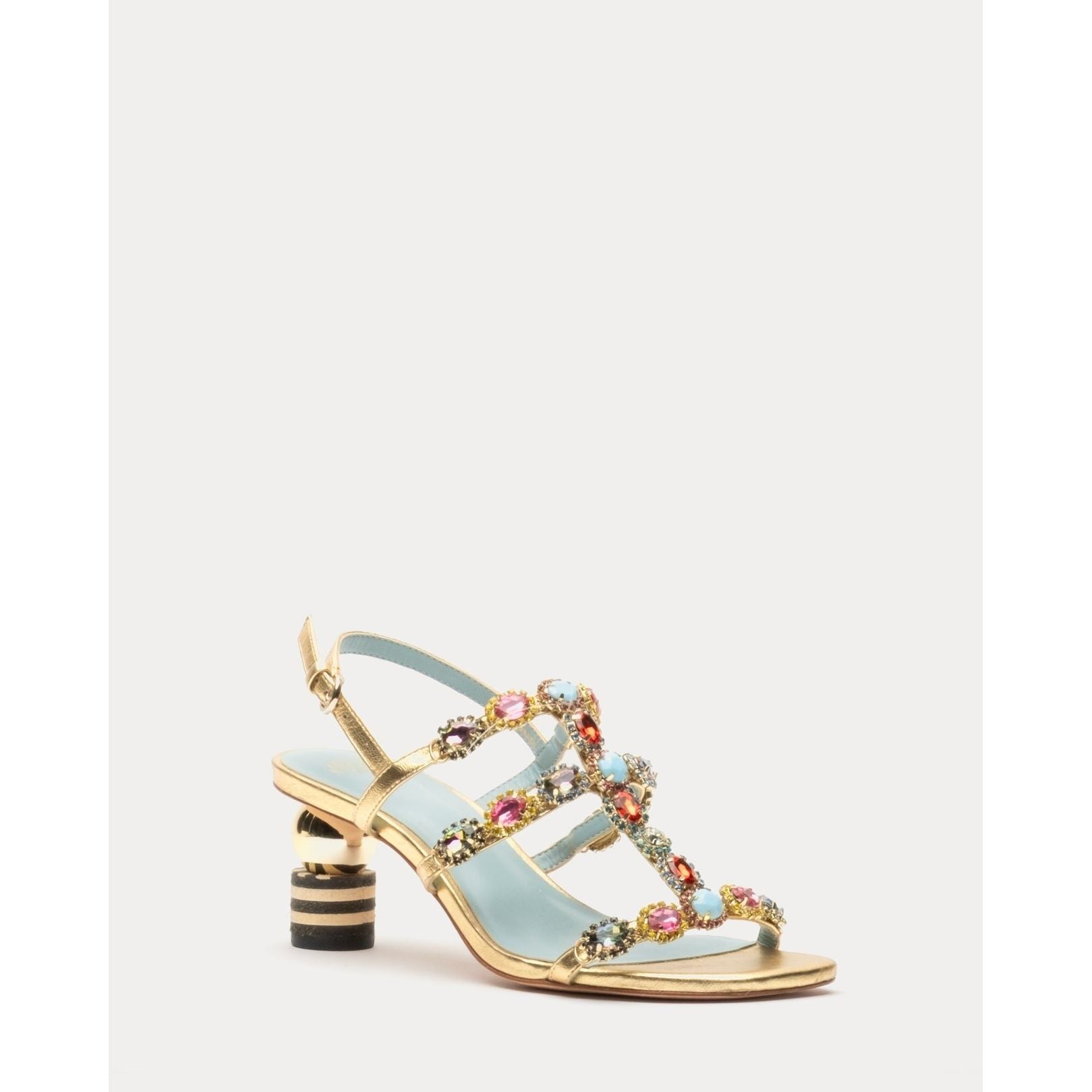 Frances Valentine Kiki Gem Heel - Gold