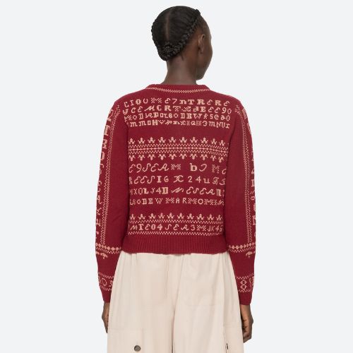 Sea NY Kit Embroidery Cardigan