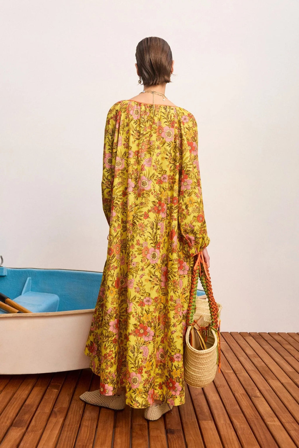 ALÉMAIS Kitty Tie Front Shirtdress