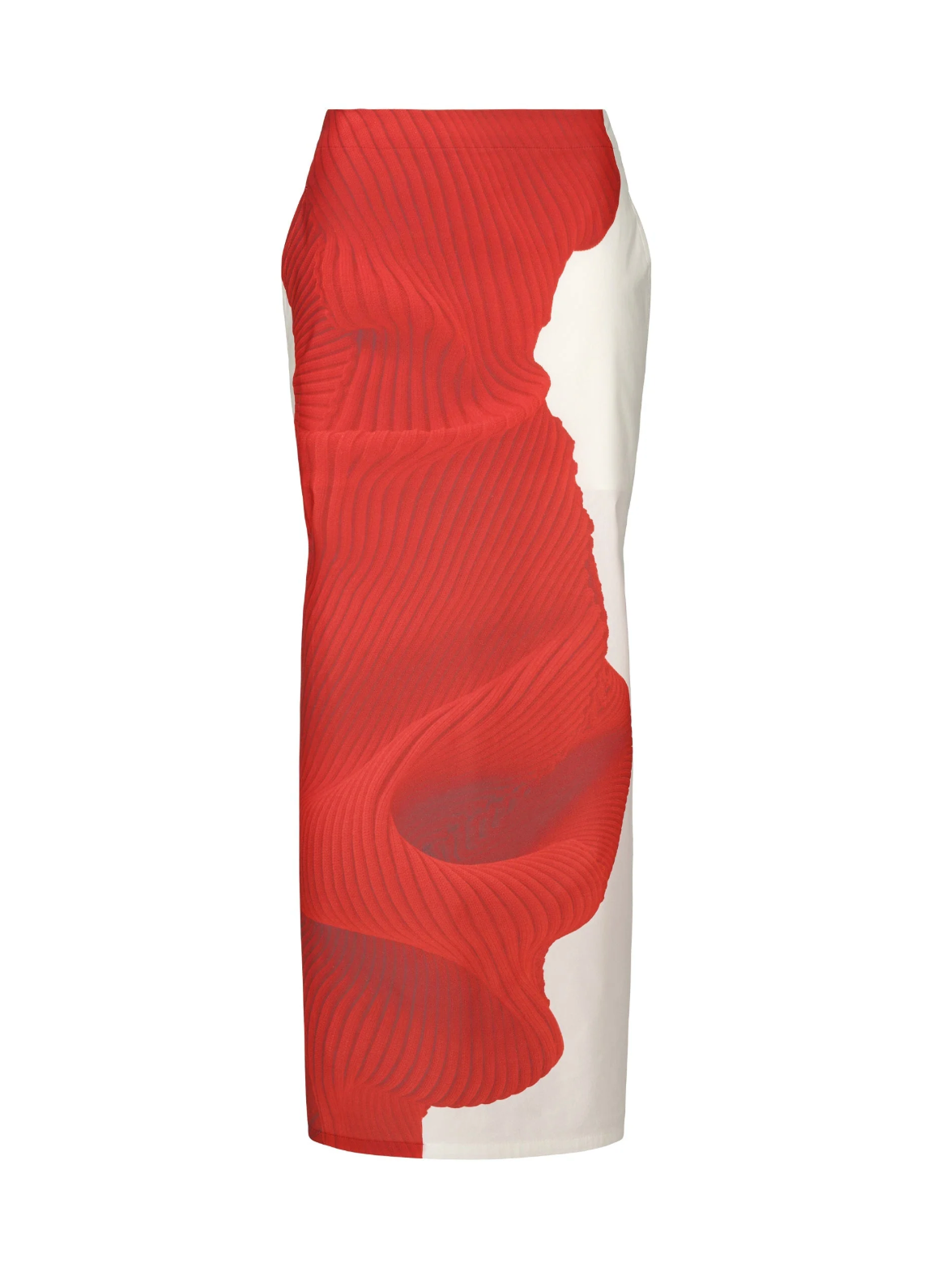 Issey Miyake Knit Skirt - Red