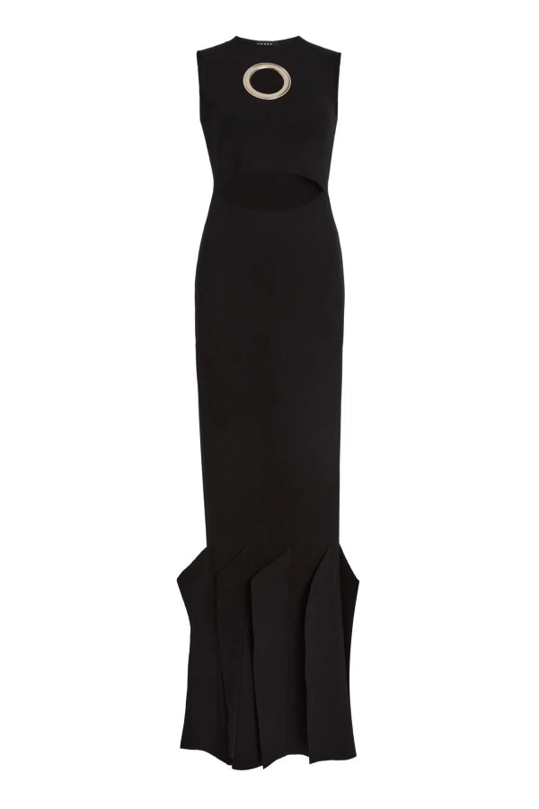 A.W.A.K.E. MODE Knit Dress With Hem Panel Detail Dress