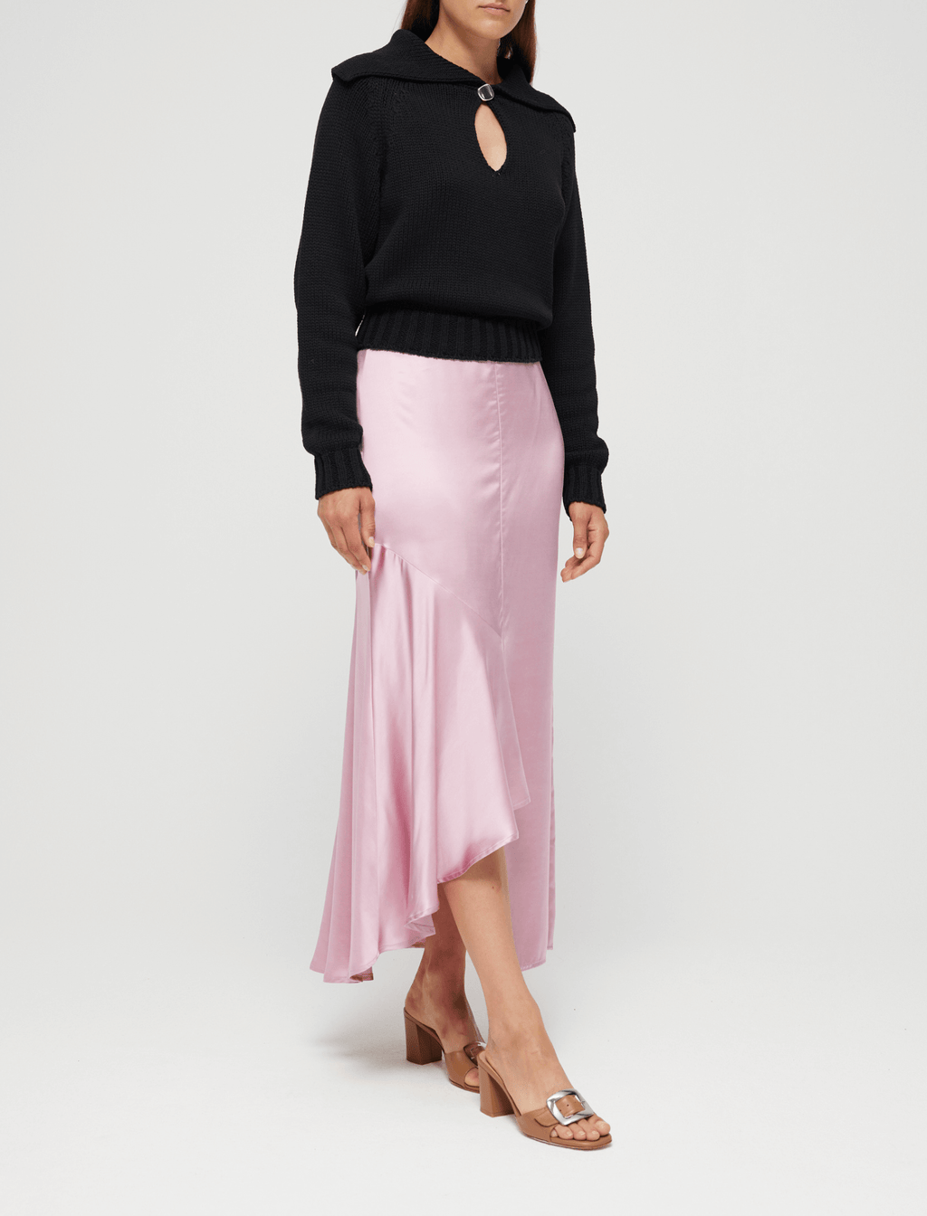 Róhe Knit Polo Pullover - Noir Black