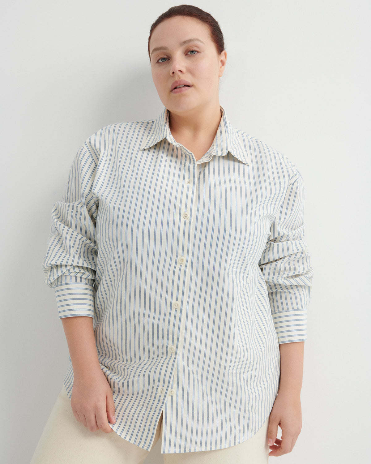Kowtow Maker Shirt - Ticking Stripe