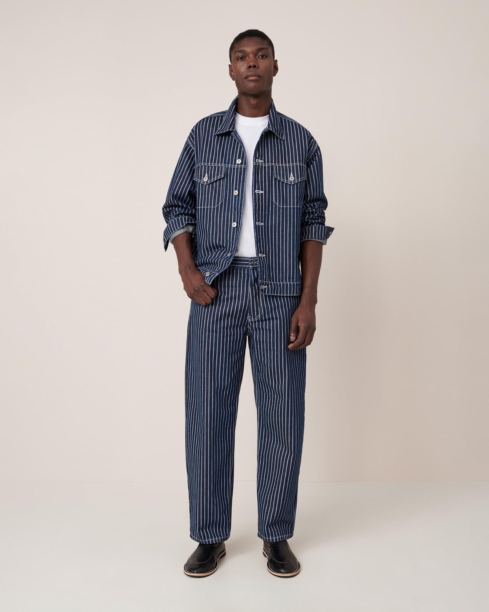 Kowtow Riley Jacket - Chalk-Stripe