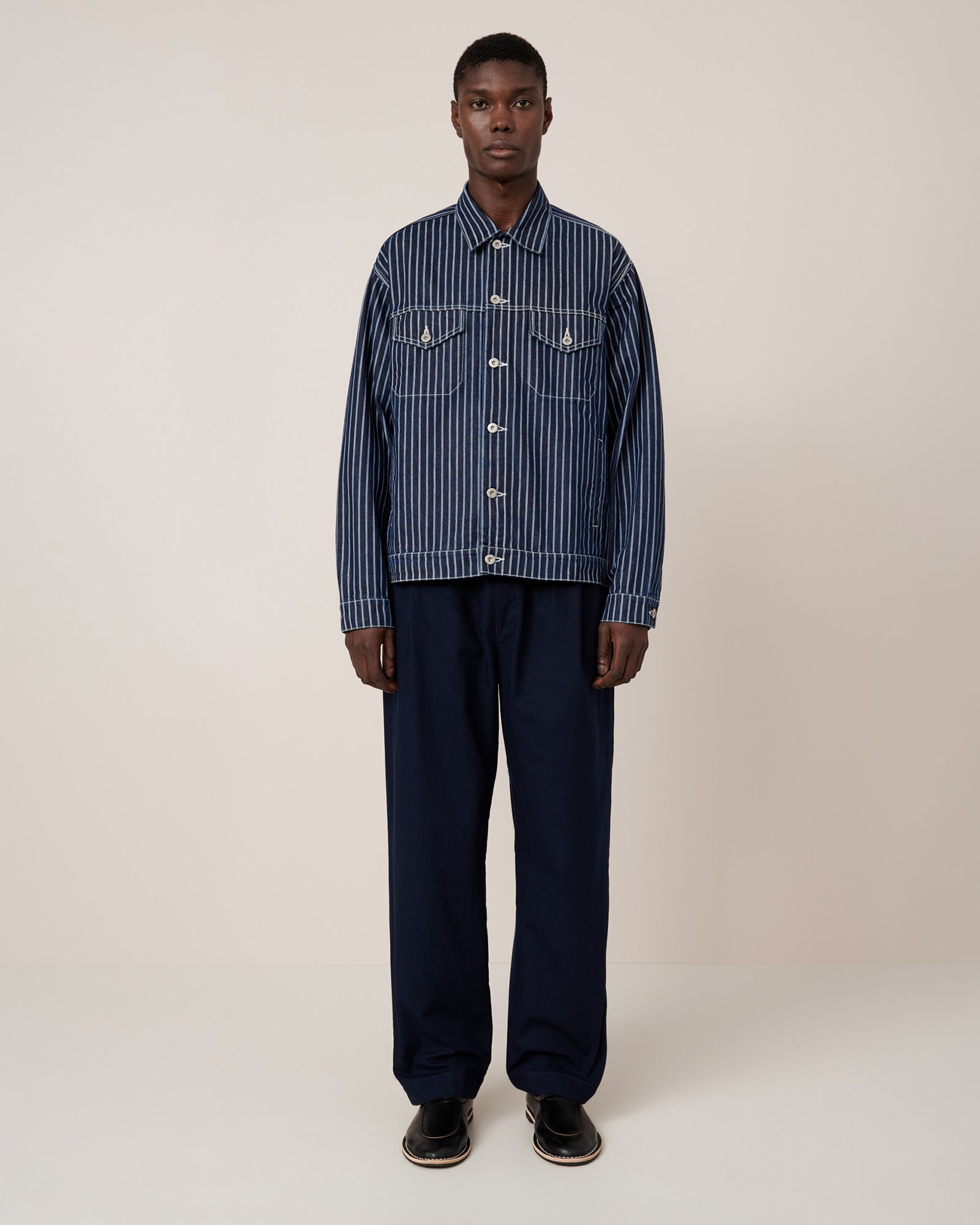 Kowtow Riley Jacket - Chalk-Stripe