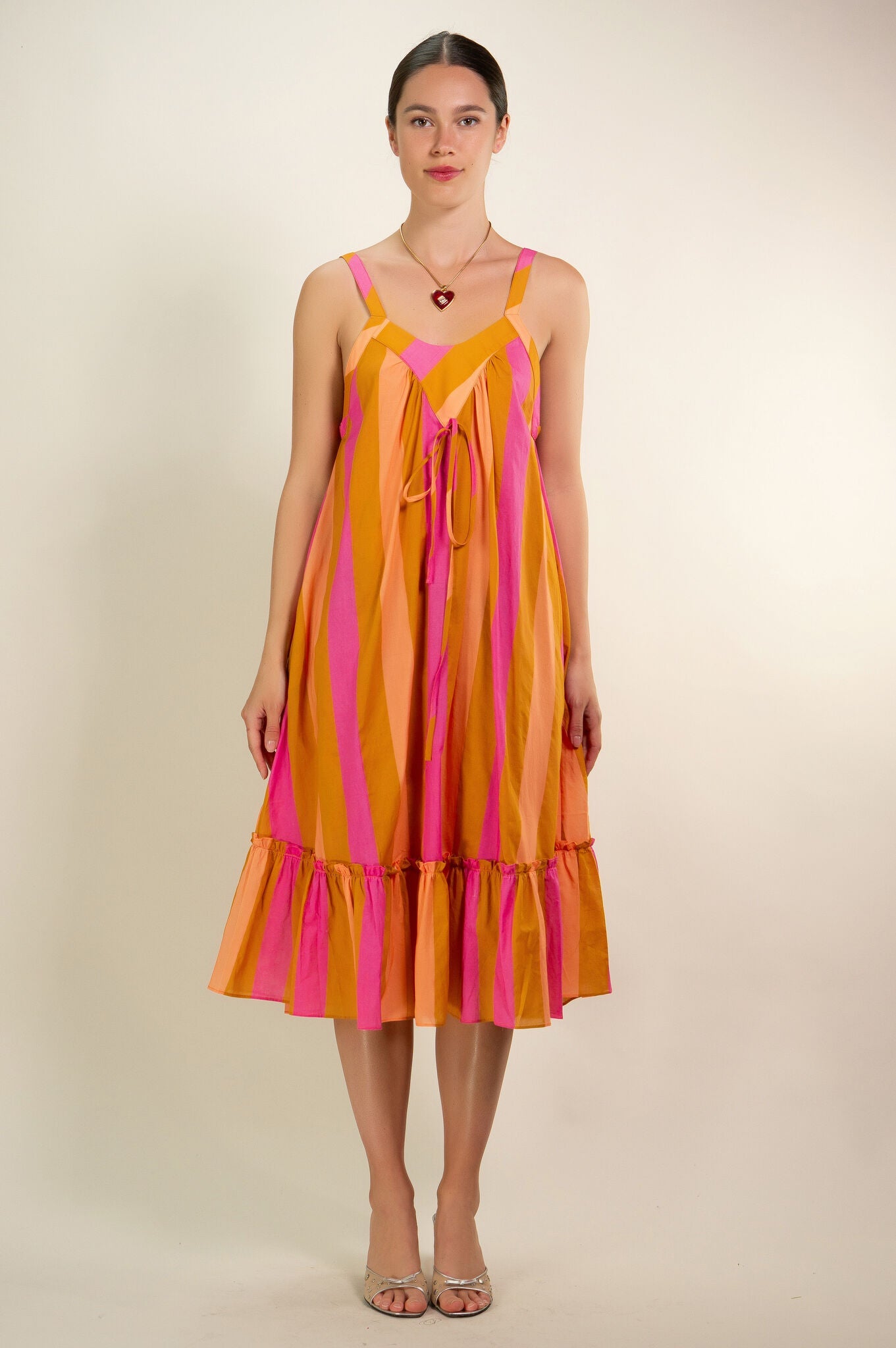 Kristinit Striped Talia Dress