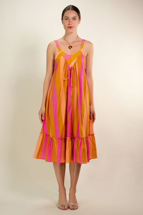 Kristinit Striped Talia Dress