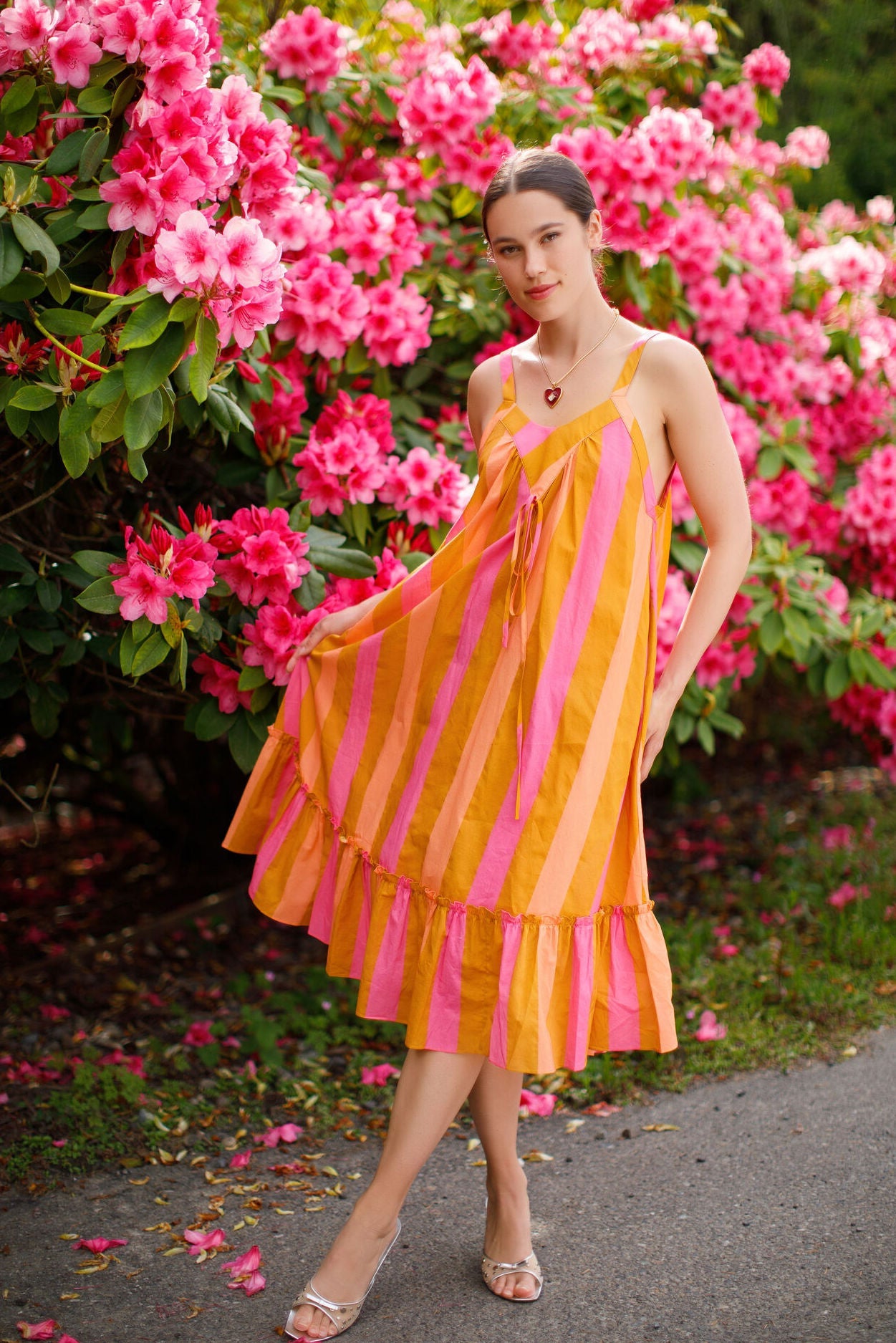 Kristinit Striped Talia Dress