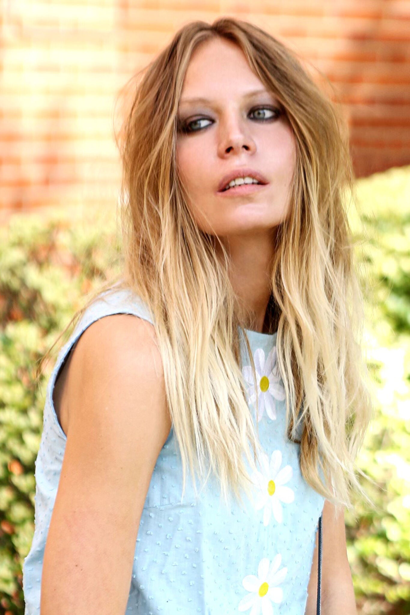 Kristinit Swiss Dot Daisy Dress