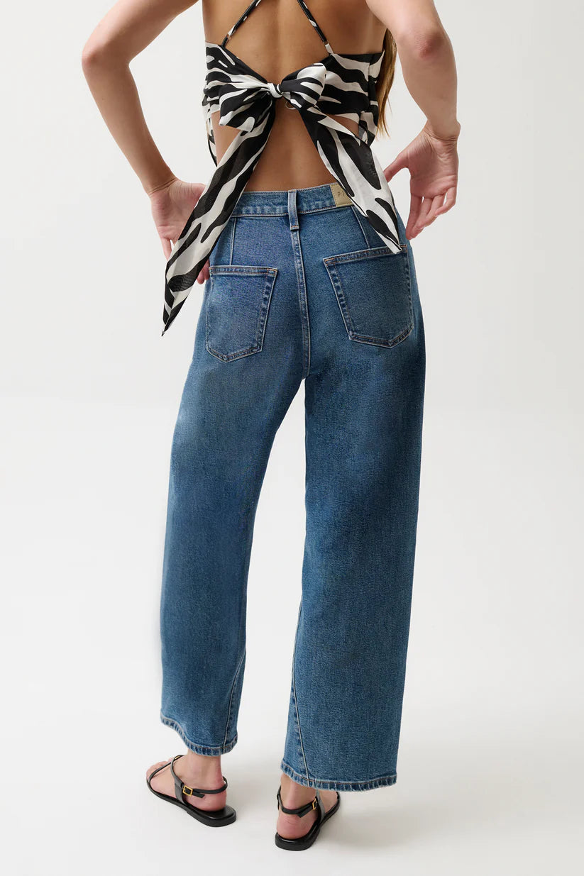 Pistola Kyra Ankle High Rise Bowed Ankle Jeans - Denim