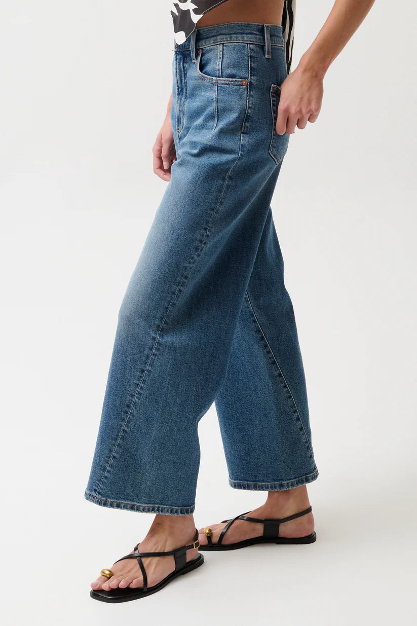 Pistola Kyra Ankle High Rise Bowed Ankle Jeans - Denim