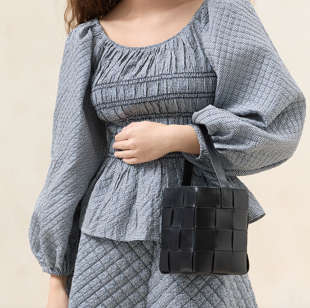 Loeffler Randall Laith Wide Woven Top Handle