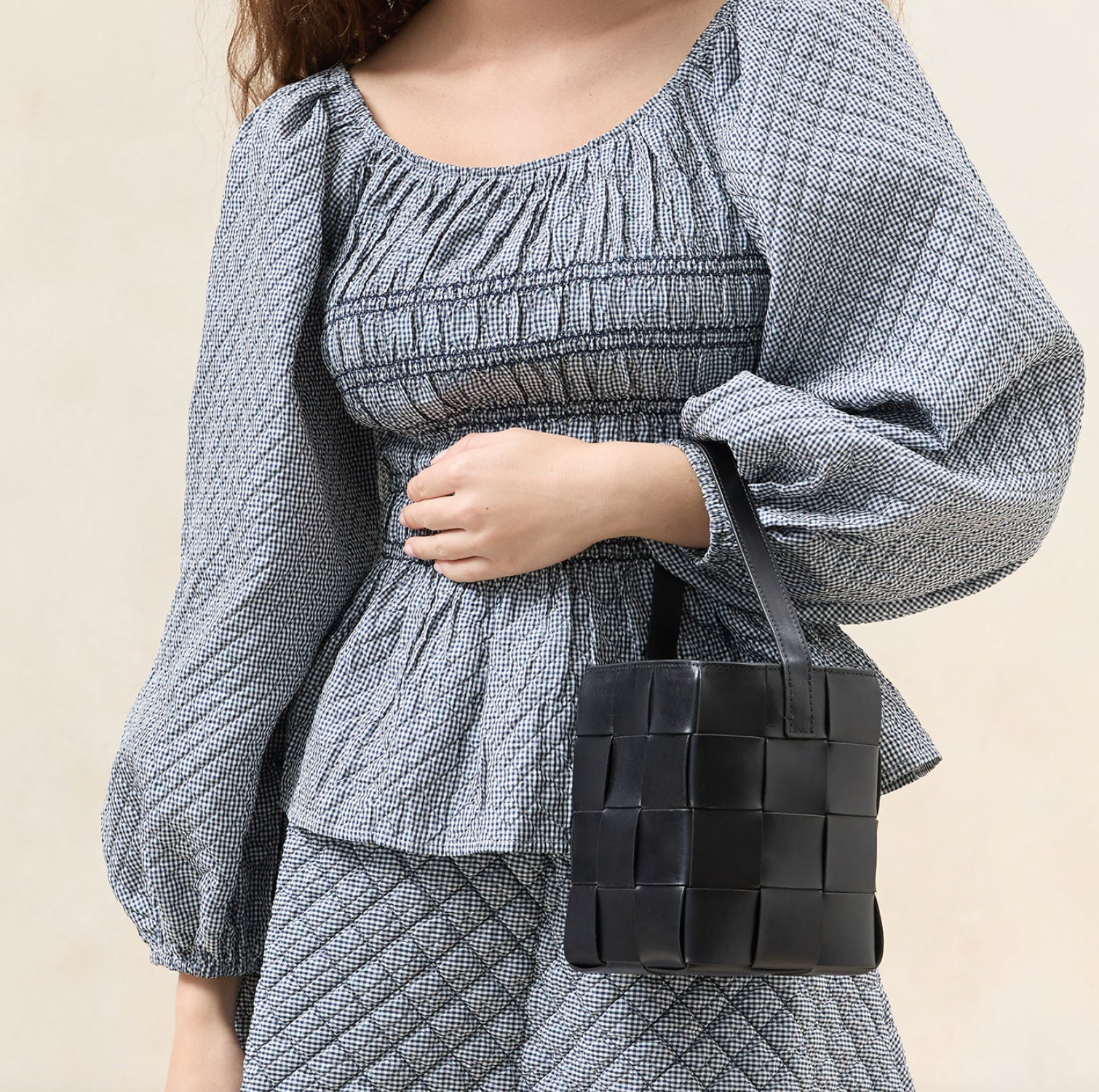 Loeffler Randall Laith Wide Woven Top Handle