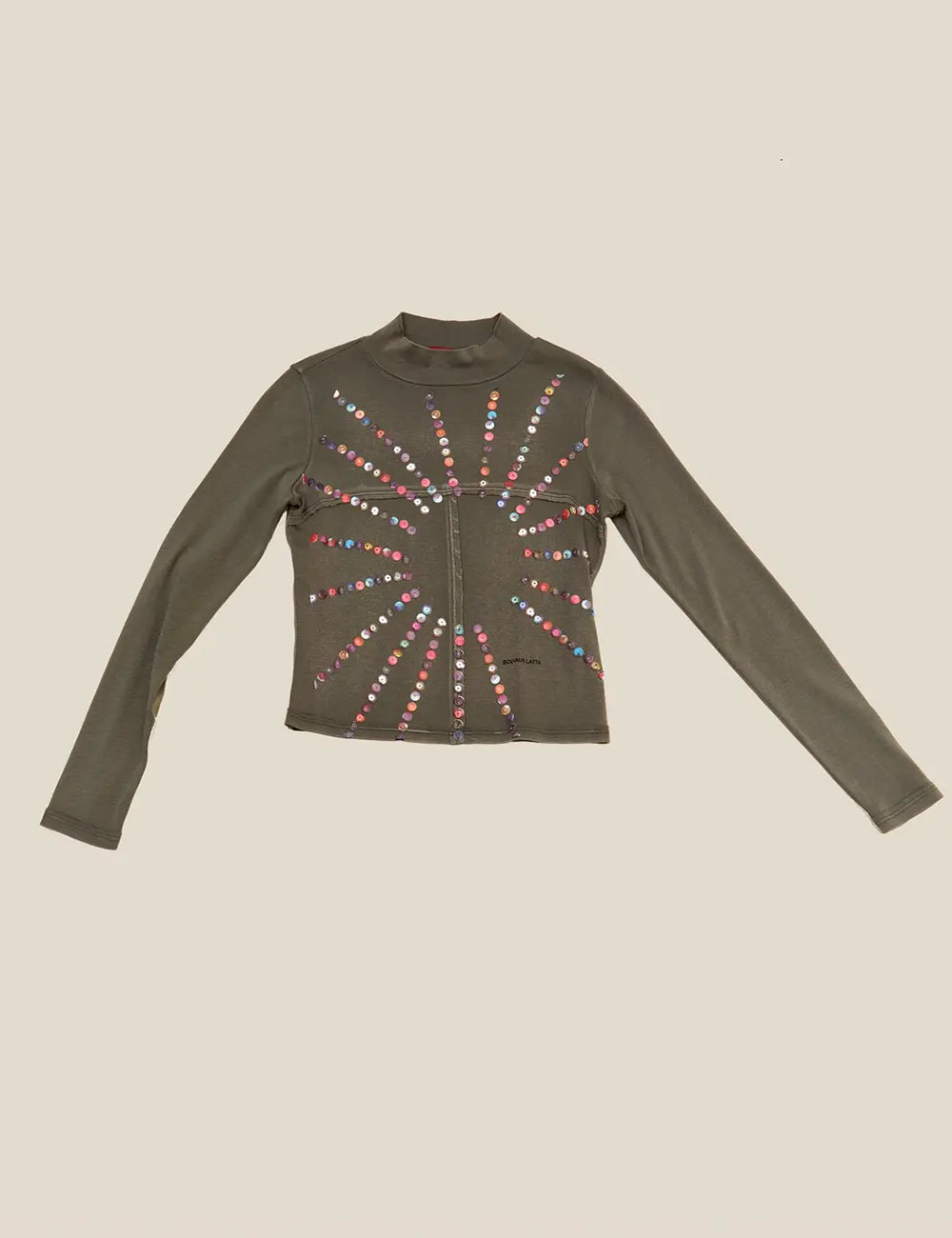 ECKHAUS LATTA Lapped Baby Turtleneck Top