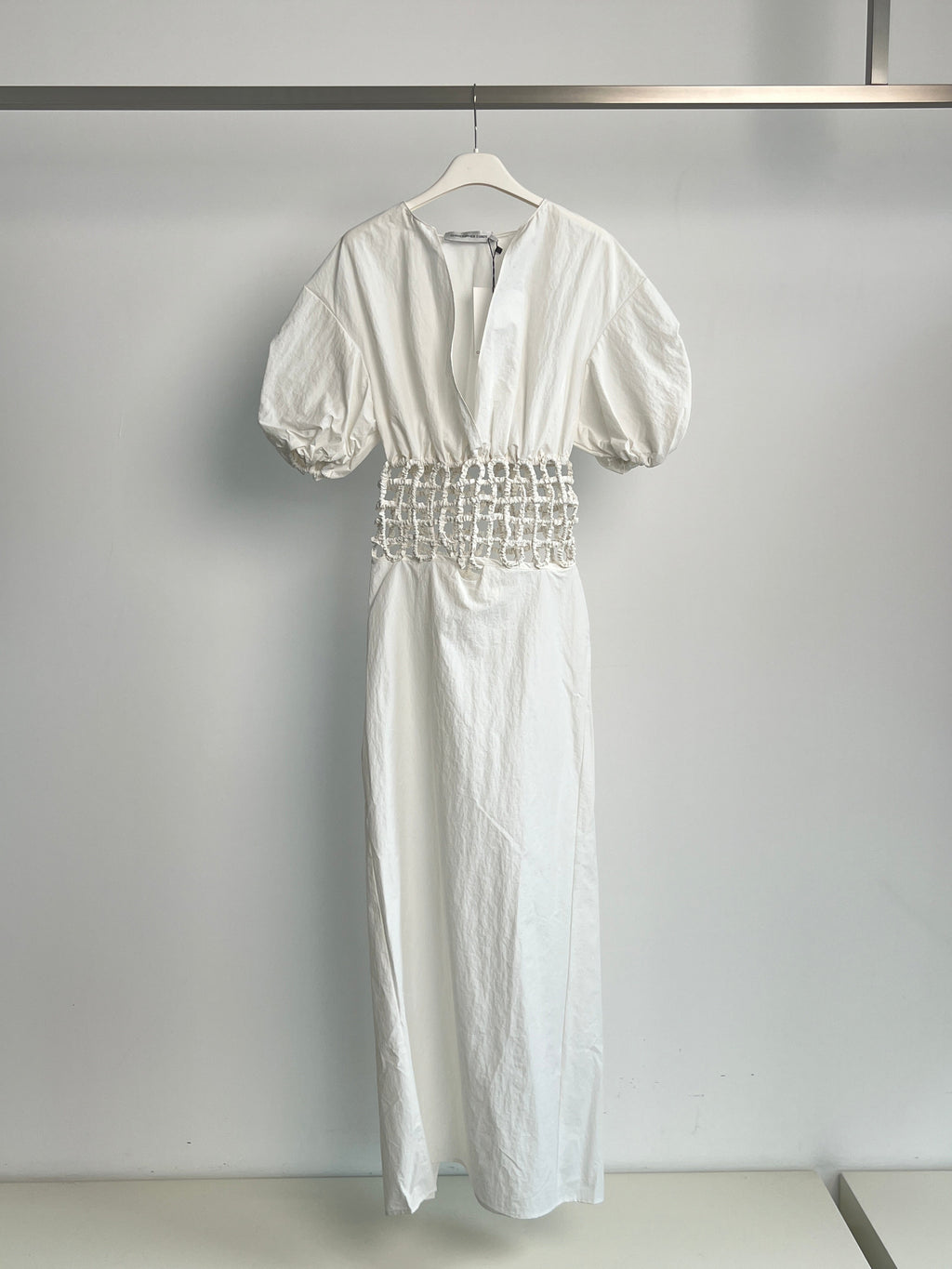 Christopher Esber Lattice Waist Shirt Dress