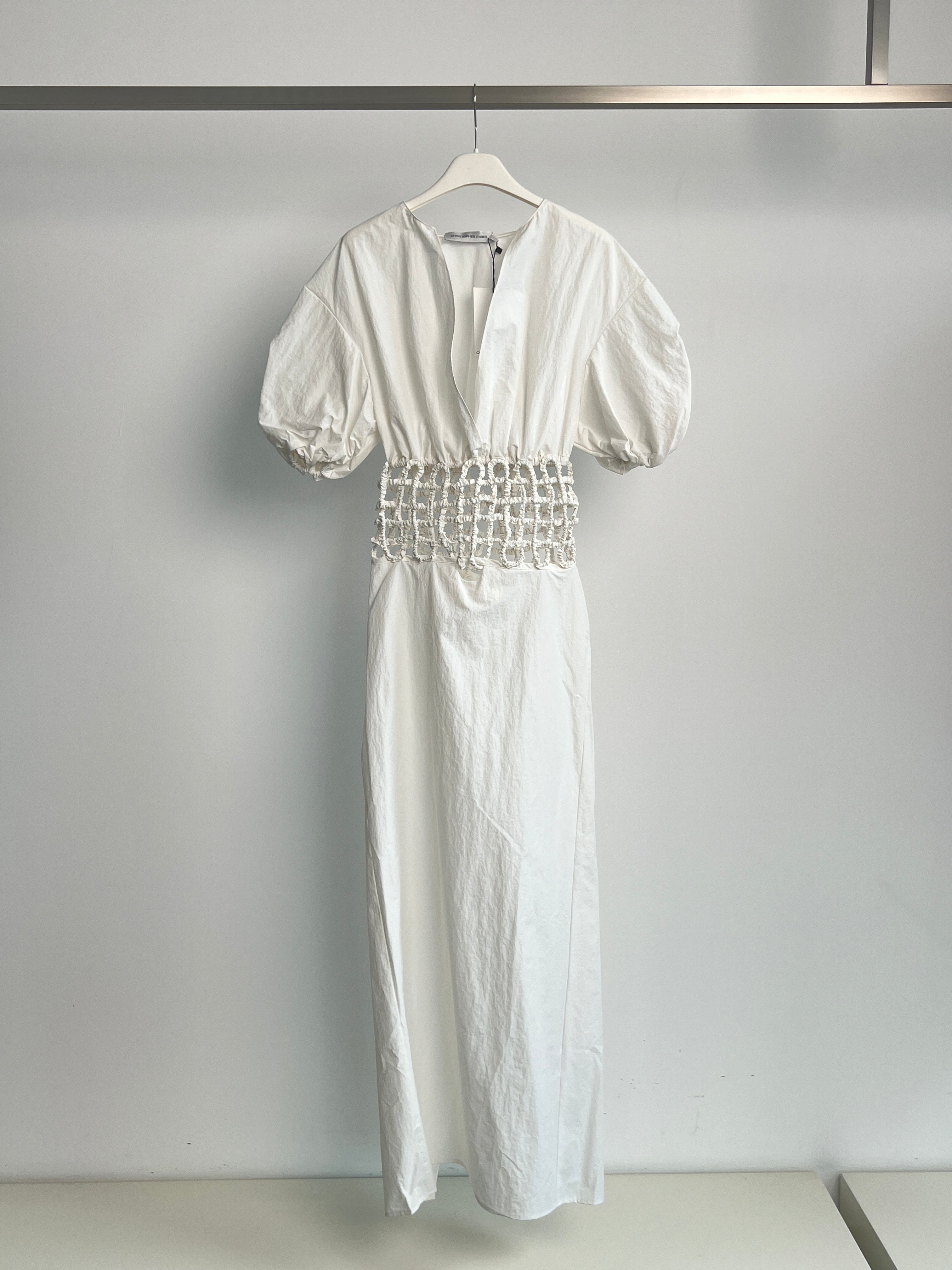 Christopher Esber Lattice Waist Shirt Dress