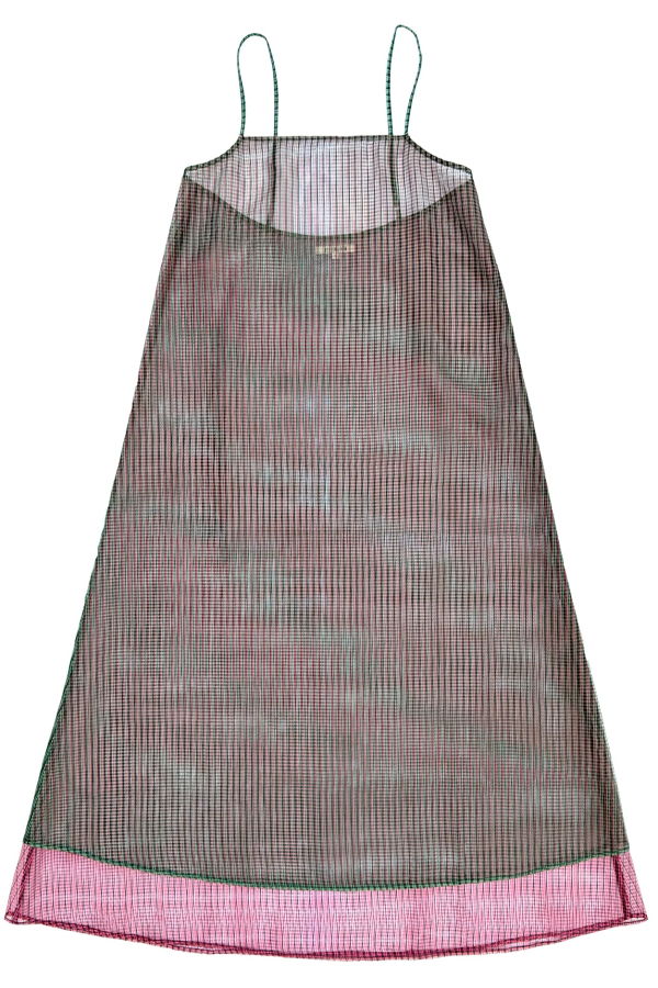Ali Golden Layered Square Neck Full Dress