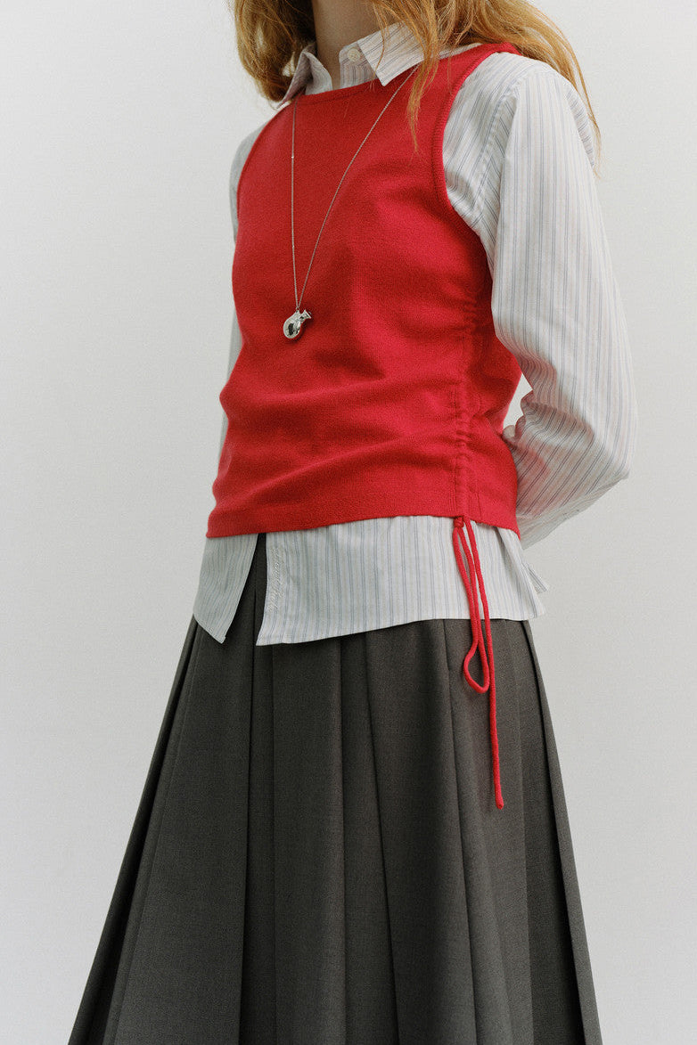 Dunst Layering Knit Top - Red