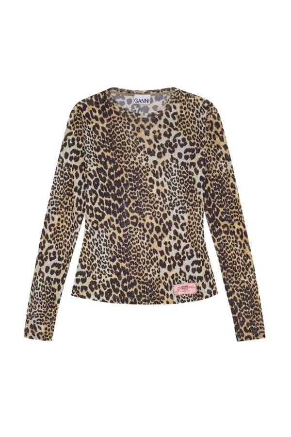 Ganni Leopard Blouse - Leopard