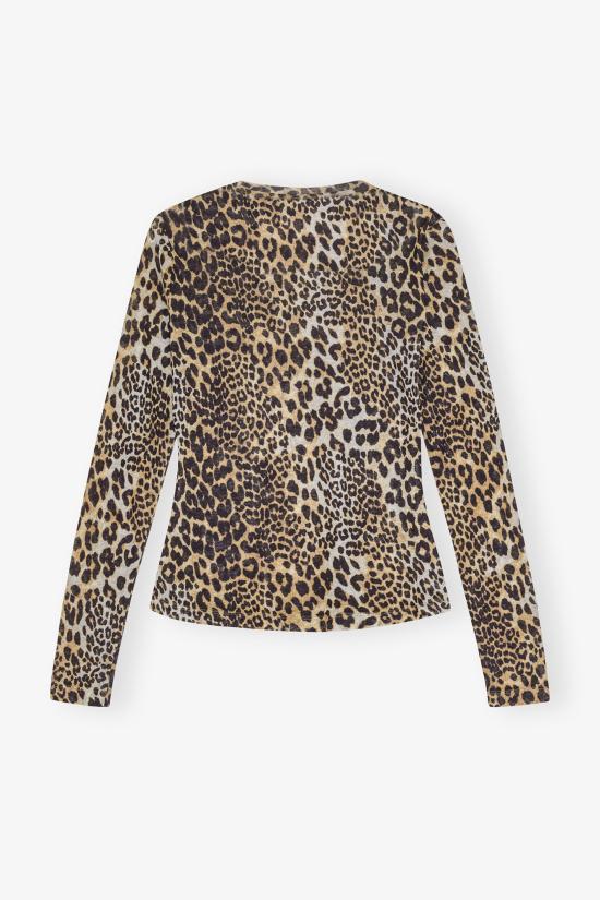 Ganni Leopard Blouse - Leopard