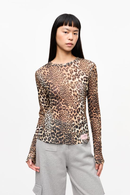 Ganni Leopard Blouse - Leopard