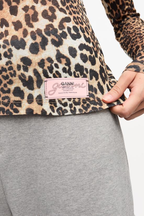 Ganni Leopard Blouse - Leopard